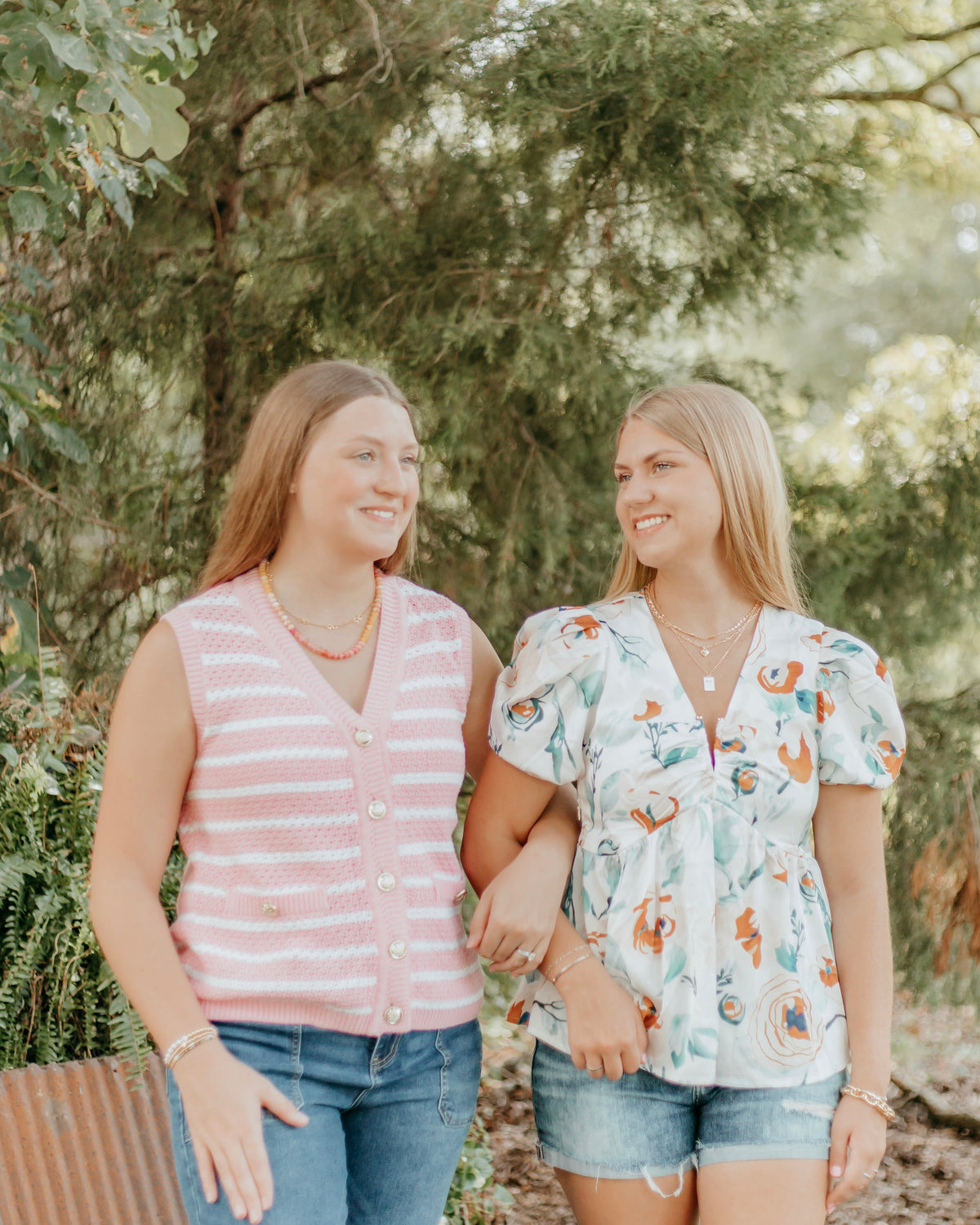 Preppy Satin Floral Top