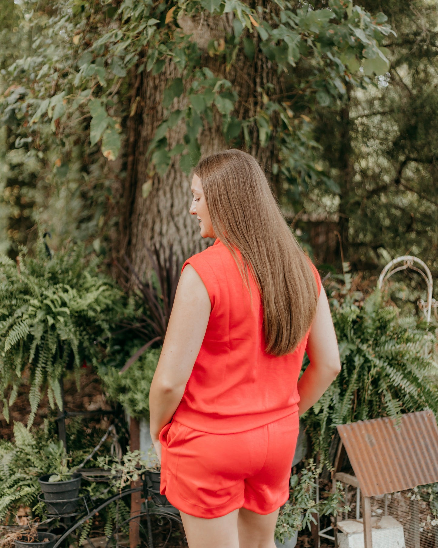 Fiery Red Short Set