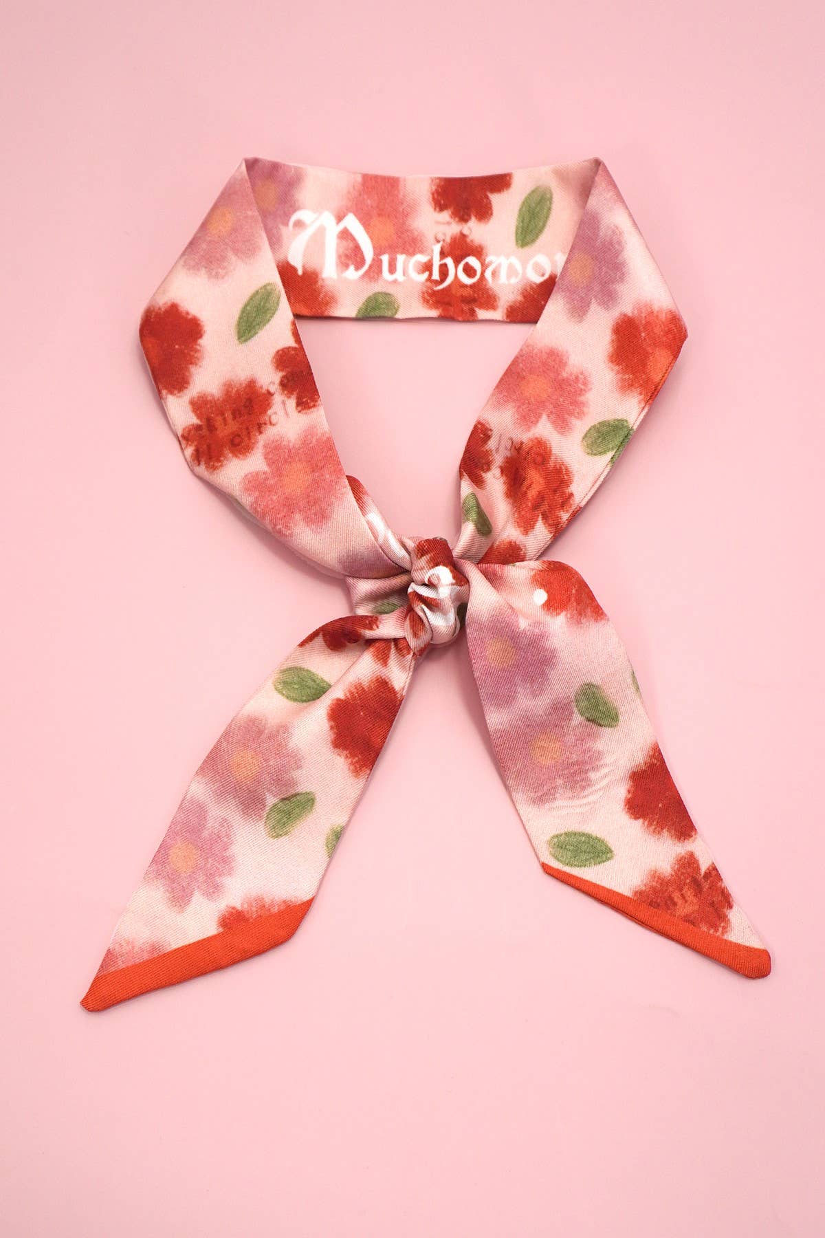 FLORAL VINTAGE BOW SCARF