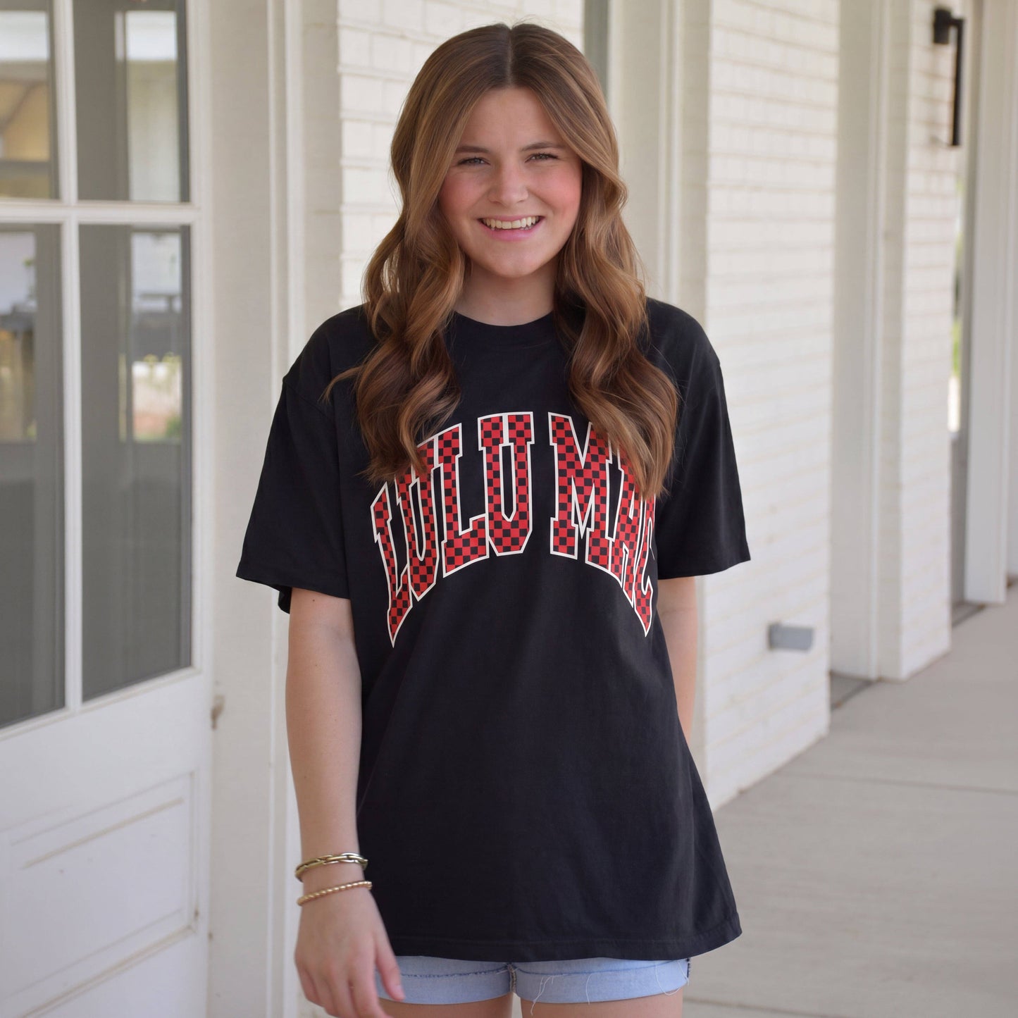 LULUMAC Red&Black Polka Dot Tee