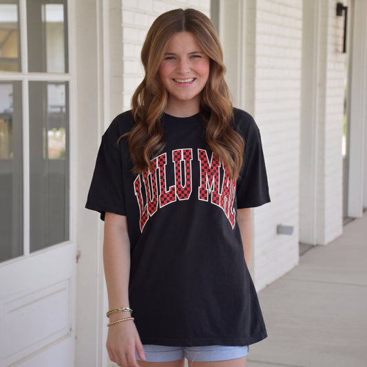 LULUMAC Red&Black Polka Dot Tee