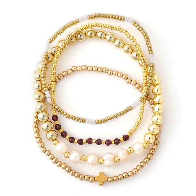 Gold Bracelet Stack