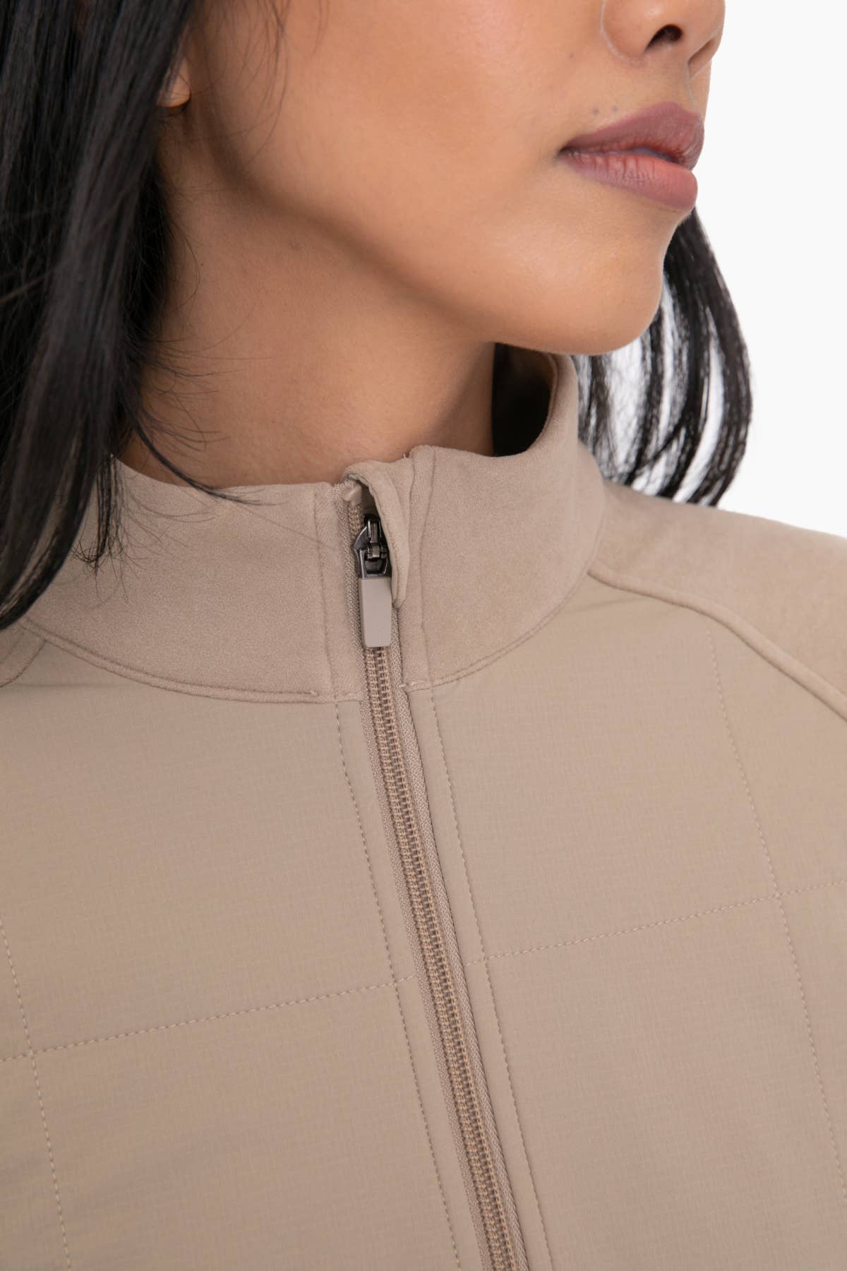 Khaki Hybrid Fleece Jacket