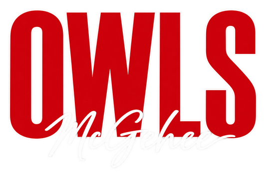 PREORDER: McGehee Owls Comfort Color DTF tee