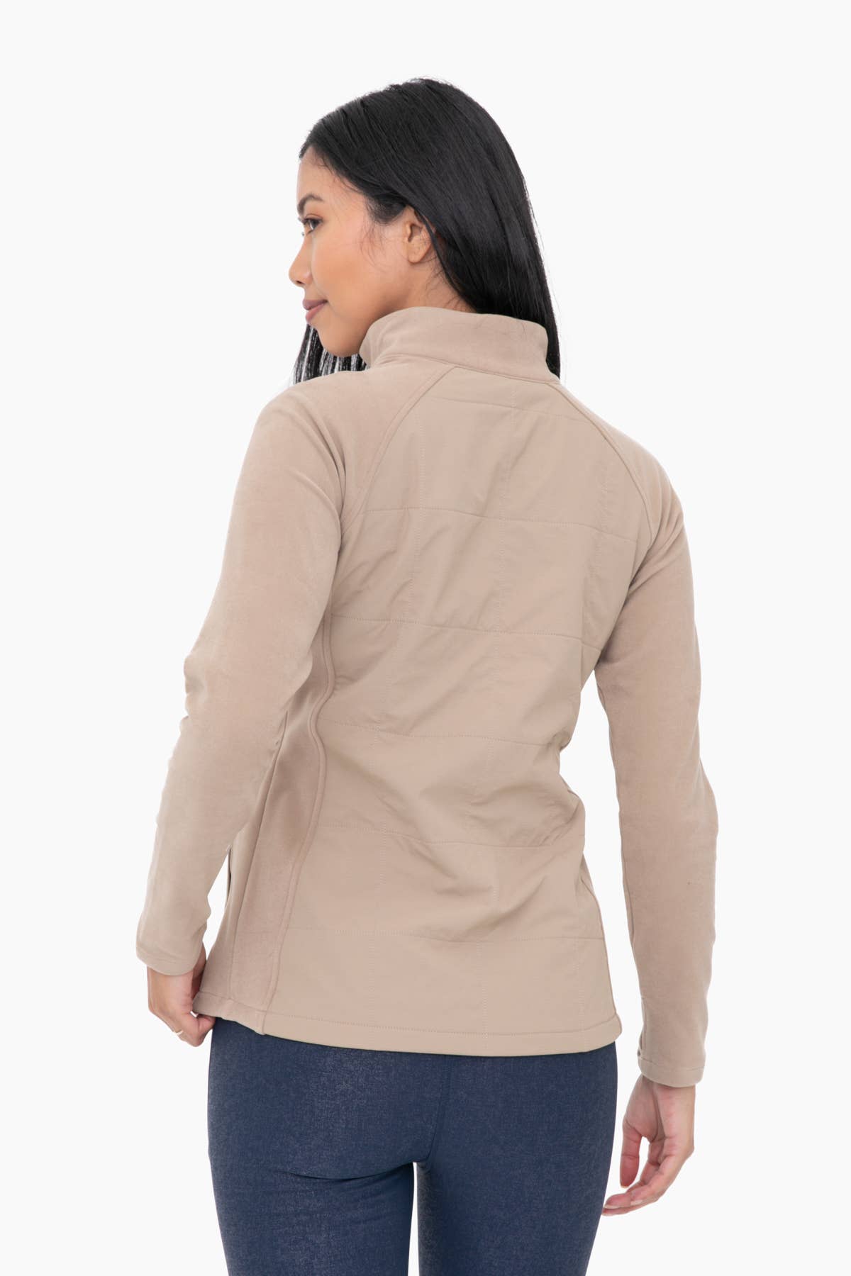 Khaki Hybrid Fleece Jacket