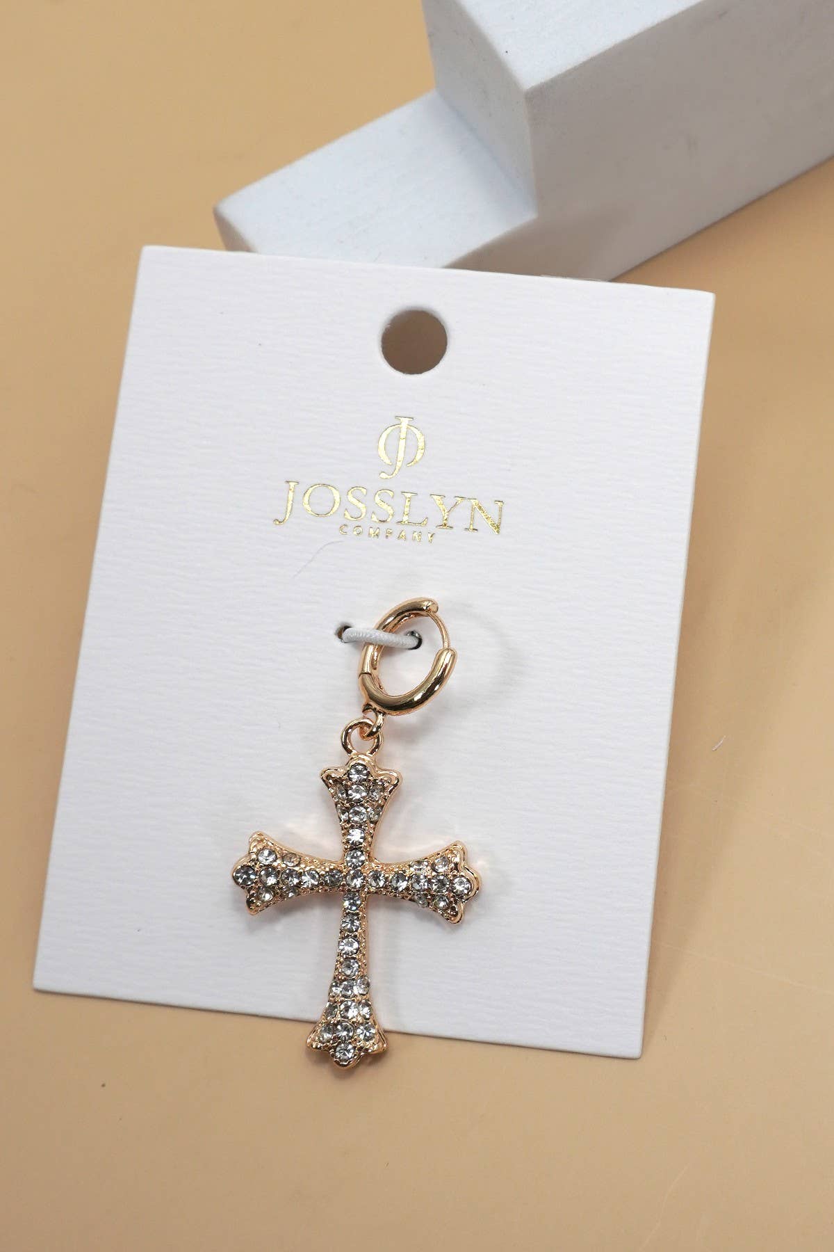 Diamond Cross Charms for Scarf or Necklace