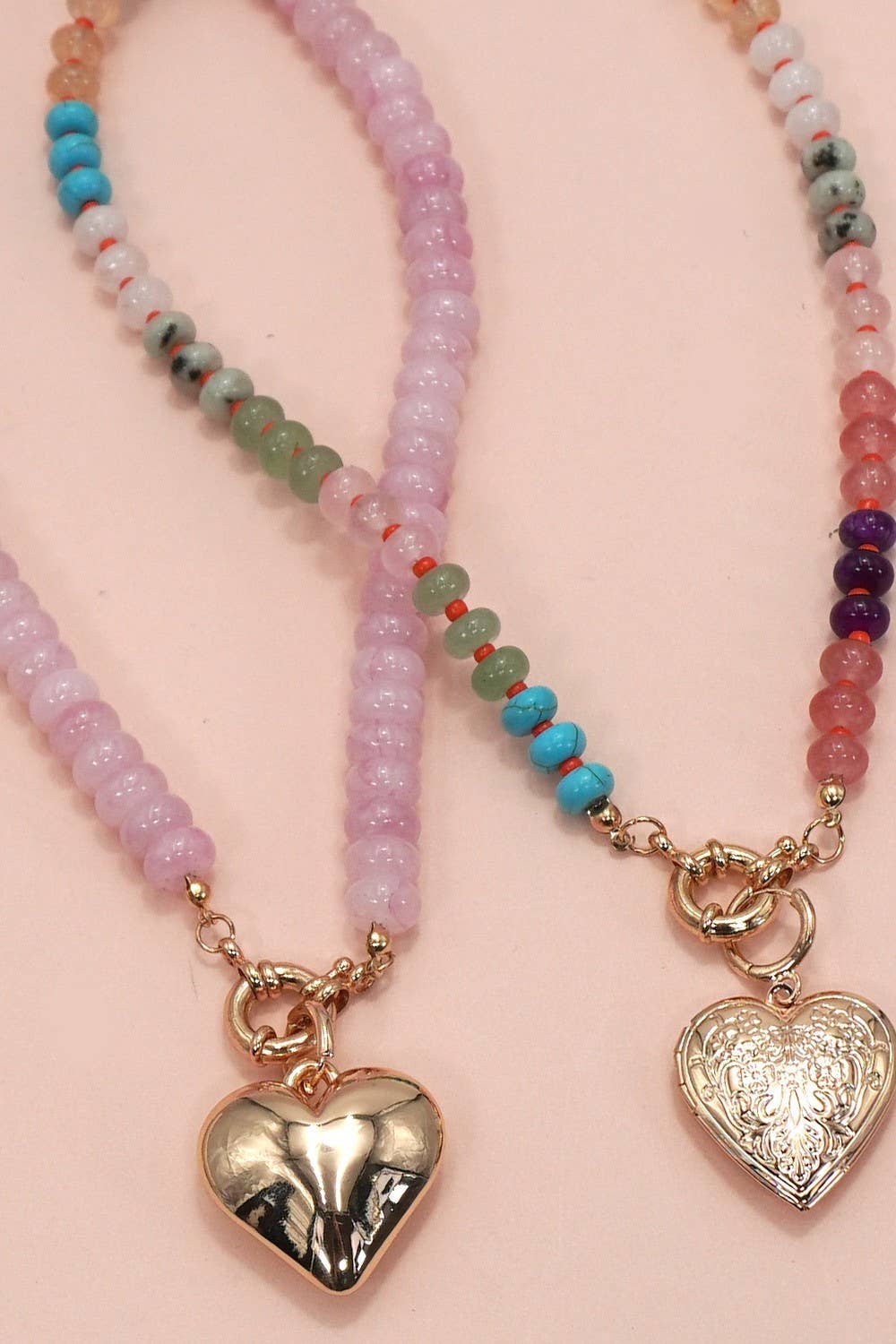 Floral Heart Charms for Scarf Necklace-Mix & Match